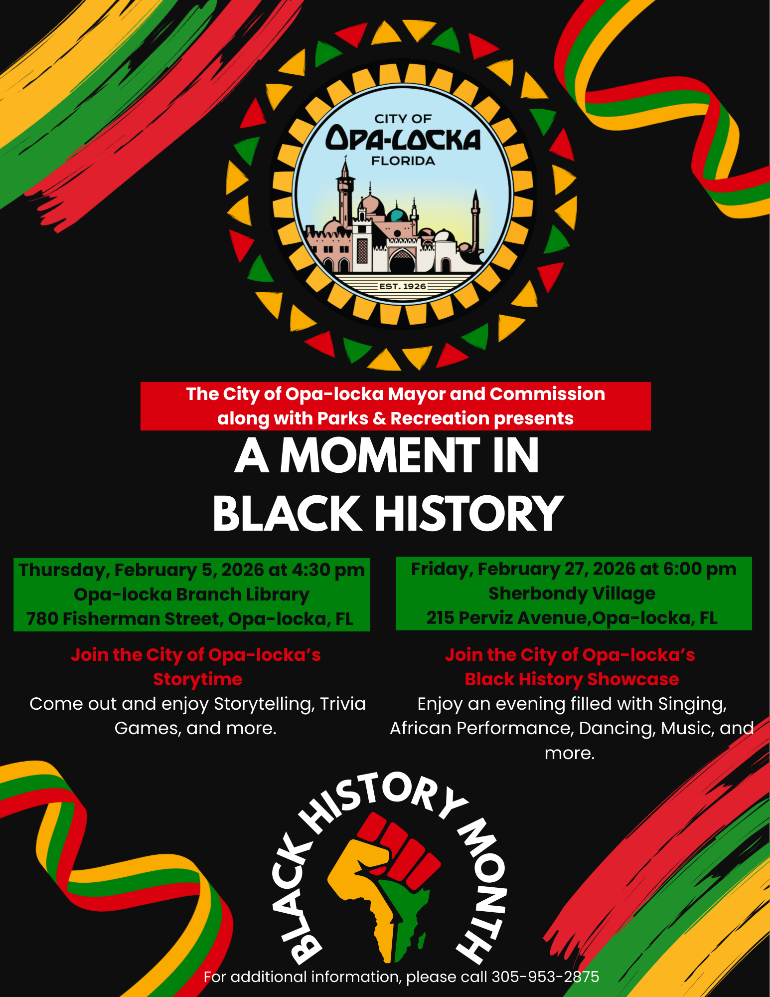 Black History Flyer PR
